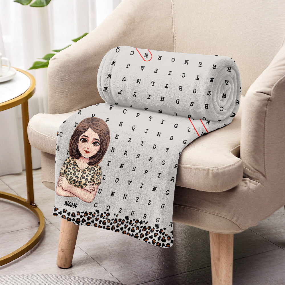 Mots croisés « Maman » - Couverture personnalisée pour la fête des mères