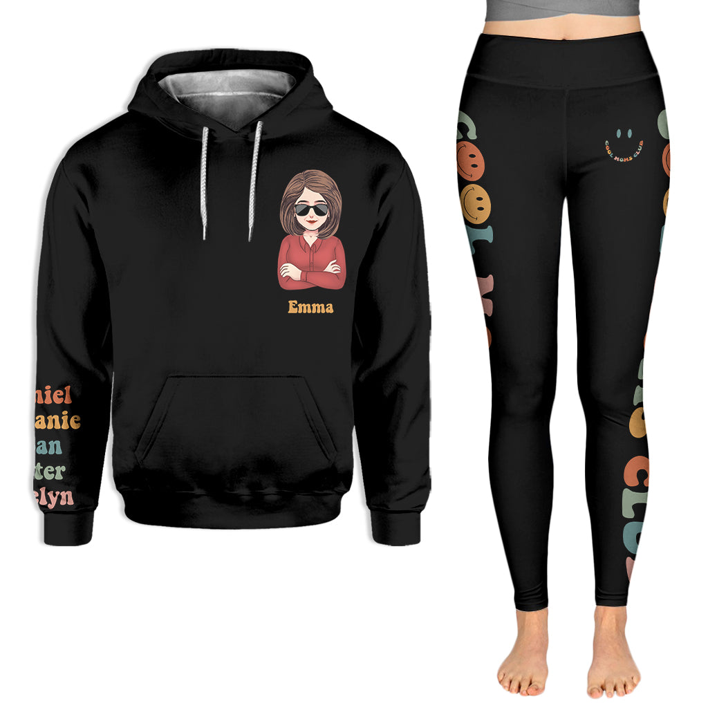 Cool Moms Club - Sweat à capuche et legging personnalisés pour la fête des mères