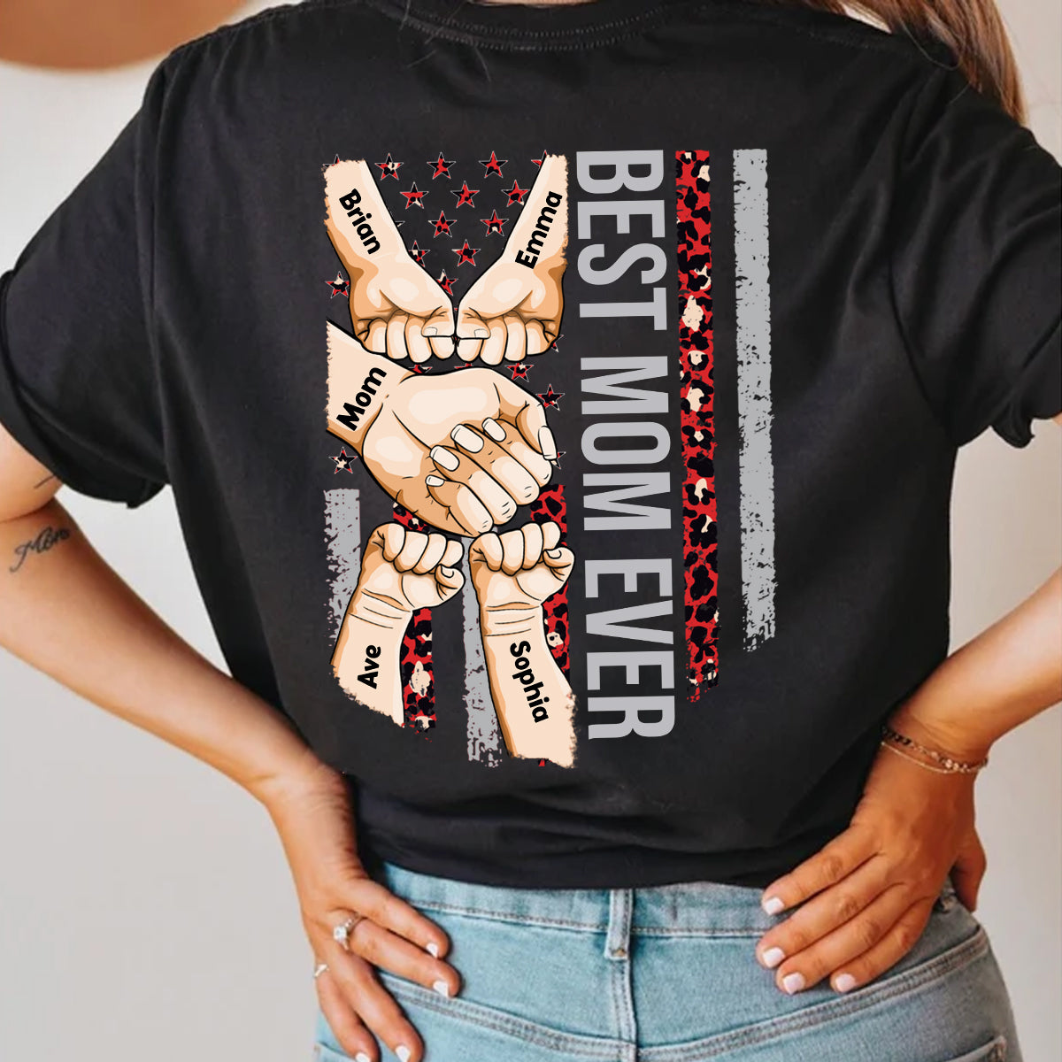 Meilleure maman du monde - T-shirt et sweat à capuche personnalisés pour la fête des mères