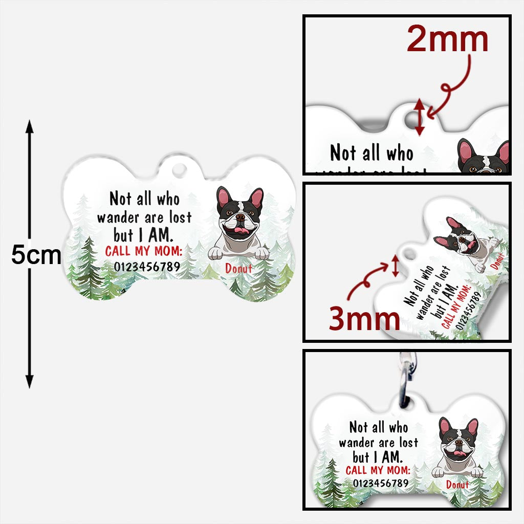 Tous ceux qui errent ne sont pas perdus - Porte-clés chien personnalisé