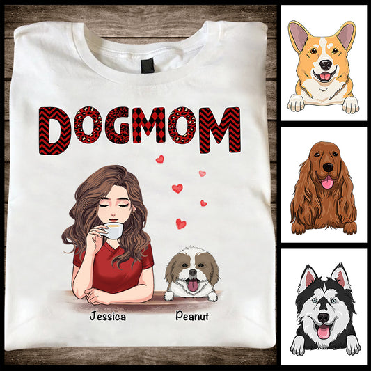 Maman de chien - T-shirt et sweat à capuche personnalisés pour la fête des mères