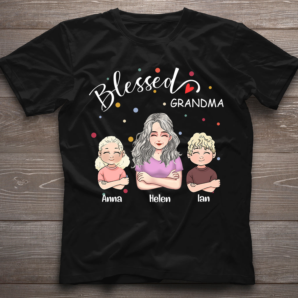Blessed Grandpa - Personalized Mother's Day Grandma T-shirt and Hoodie