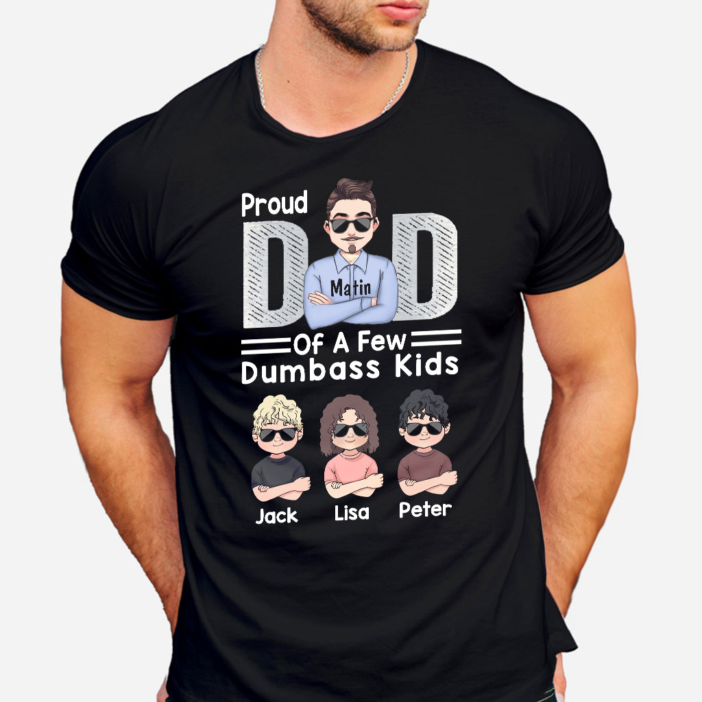 Fier papa de quelques enfants - T-shirt et sweat à capuche personnalisés pour la fête des pères