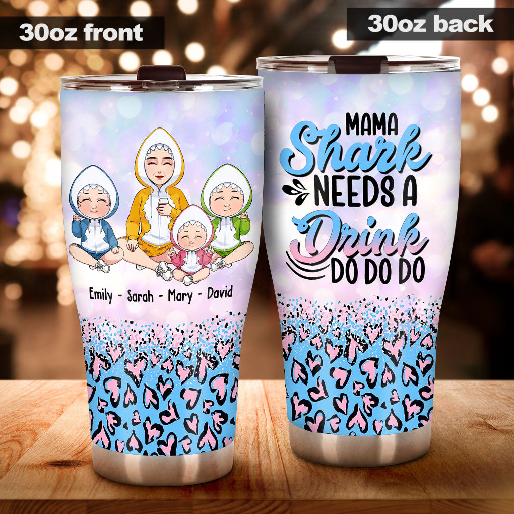 Maman Requin a besoin d'un verre - Gobelet personnalisé pour la fête des mères