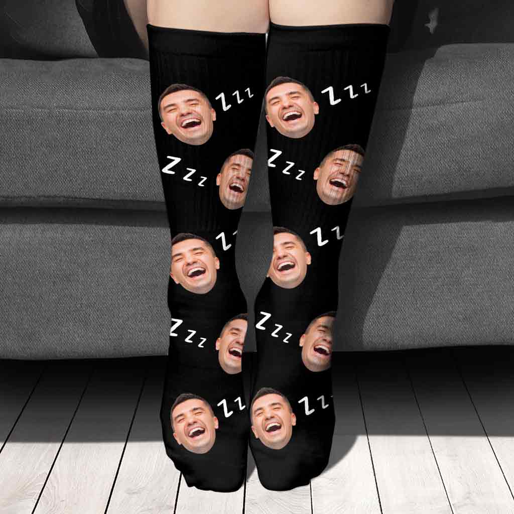 Je ne dors pas - Chaussettes personnalisées pour papa