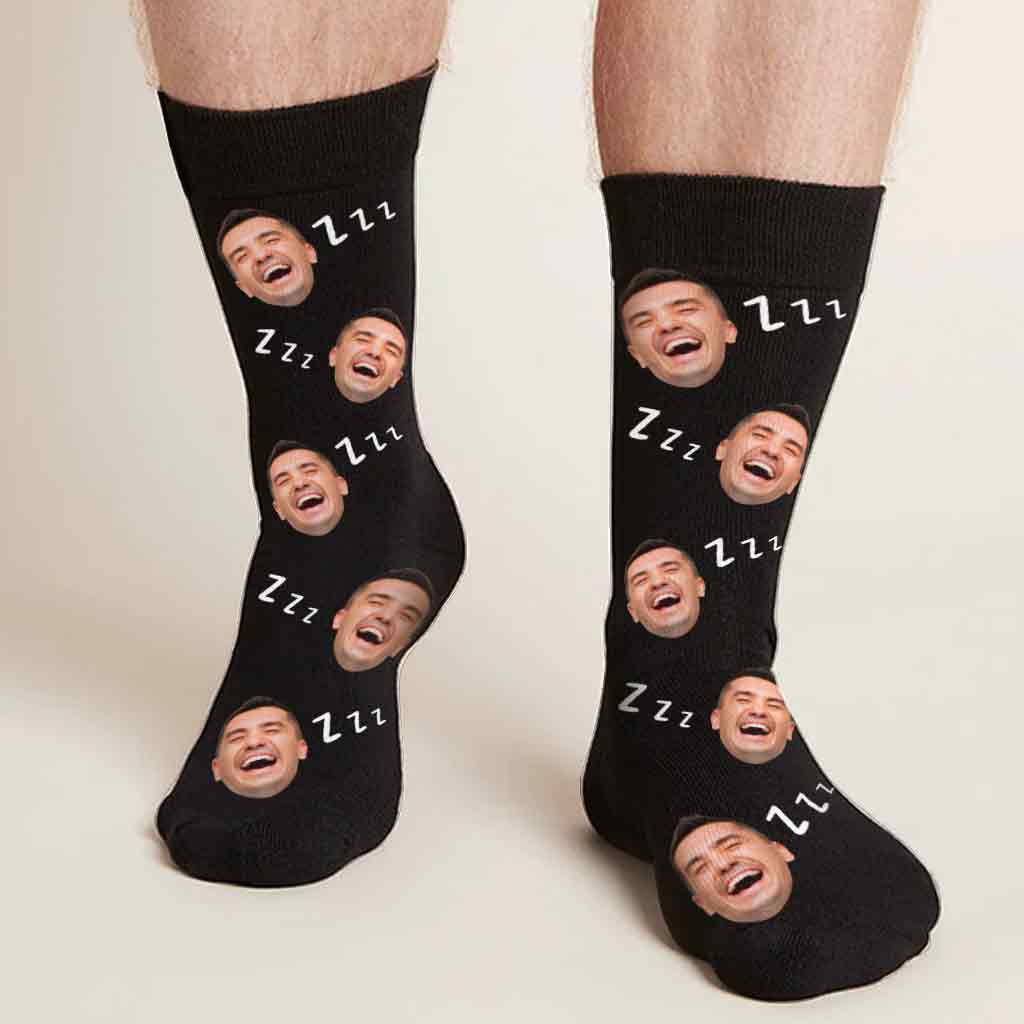 Je ne dors pas - Chaussettes personnalisées pour papa