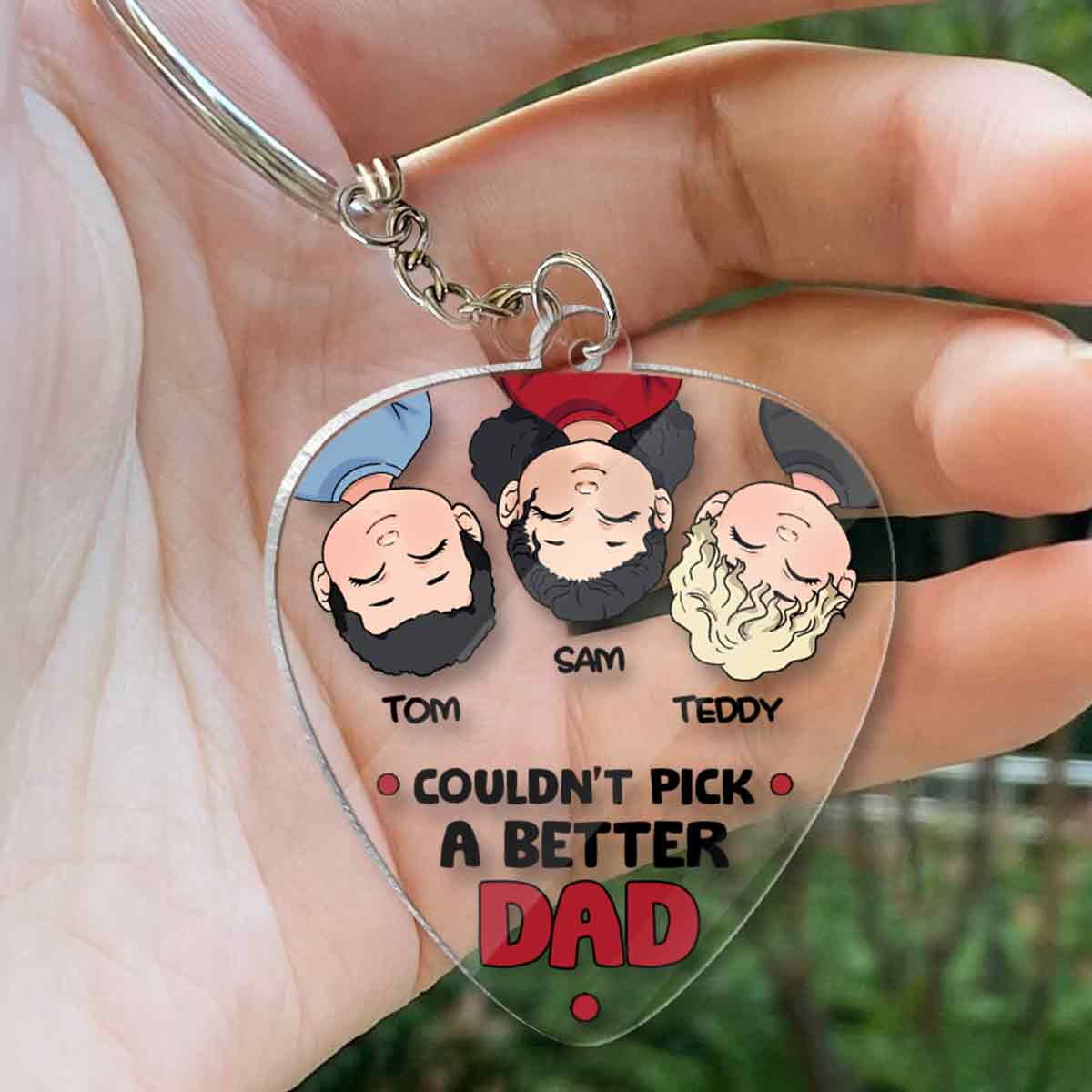 On ne pourrait pas choisir un meilleur papa - Porte-clés personnalisé pour papa