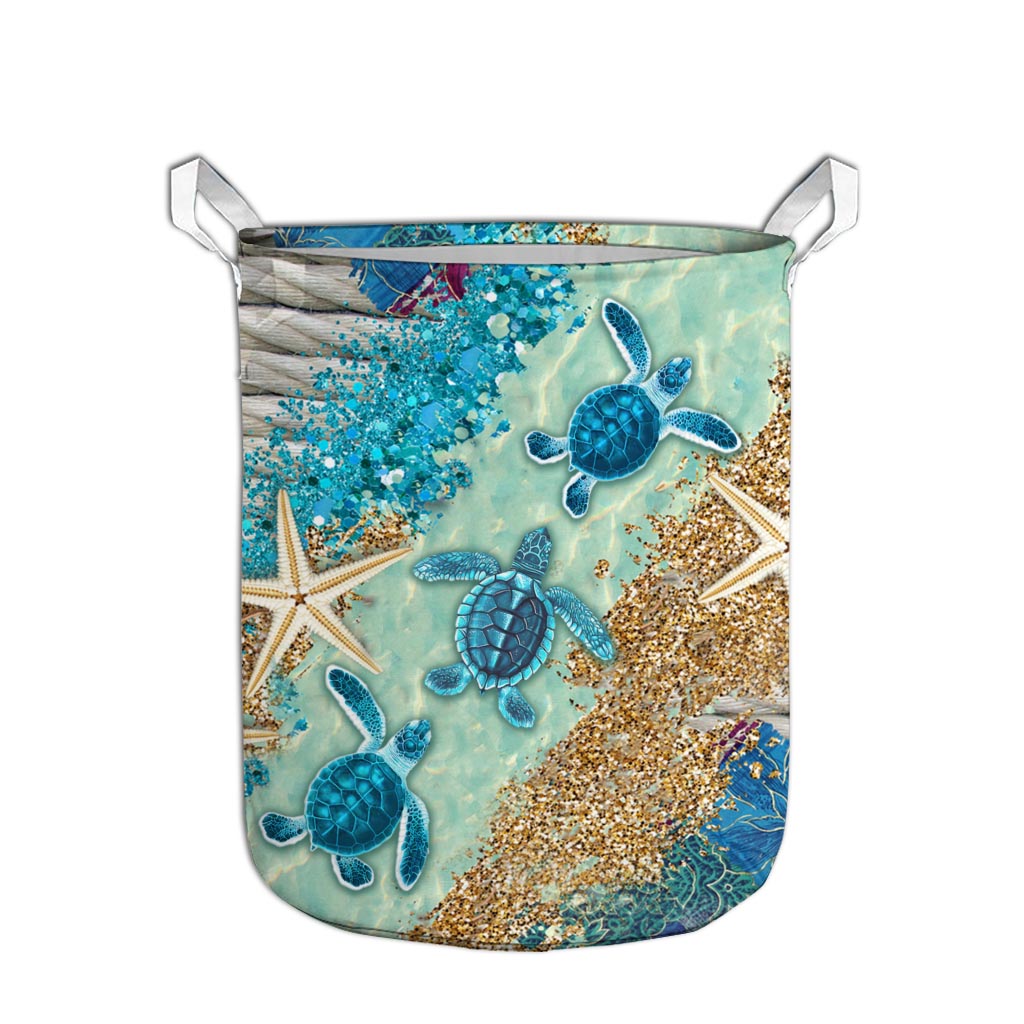 Beach Please Turtle Storage Basket