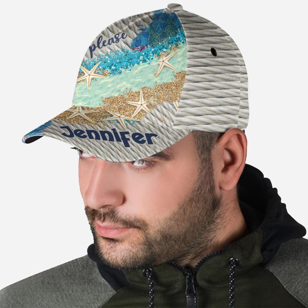 Casquette classique personnalisée « Beach Please » pour amoureux de la mer