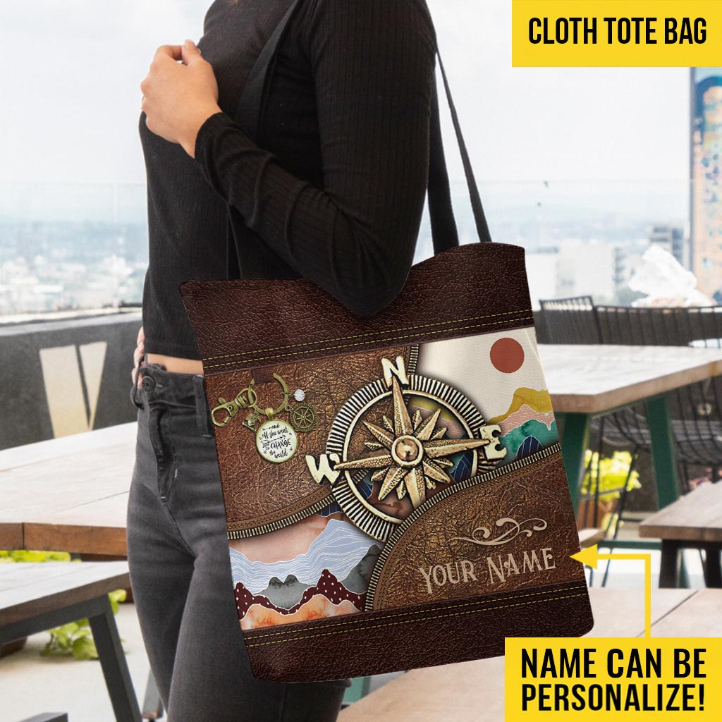 Sac fourre-tout de randonnée personnalisé « La montagne dans mon âme »