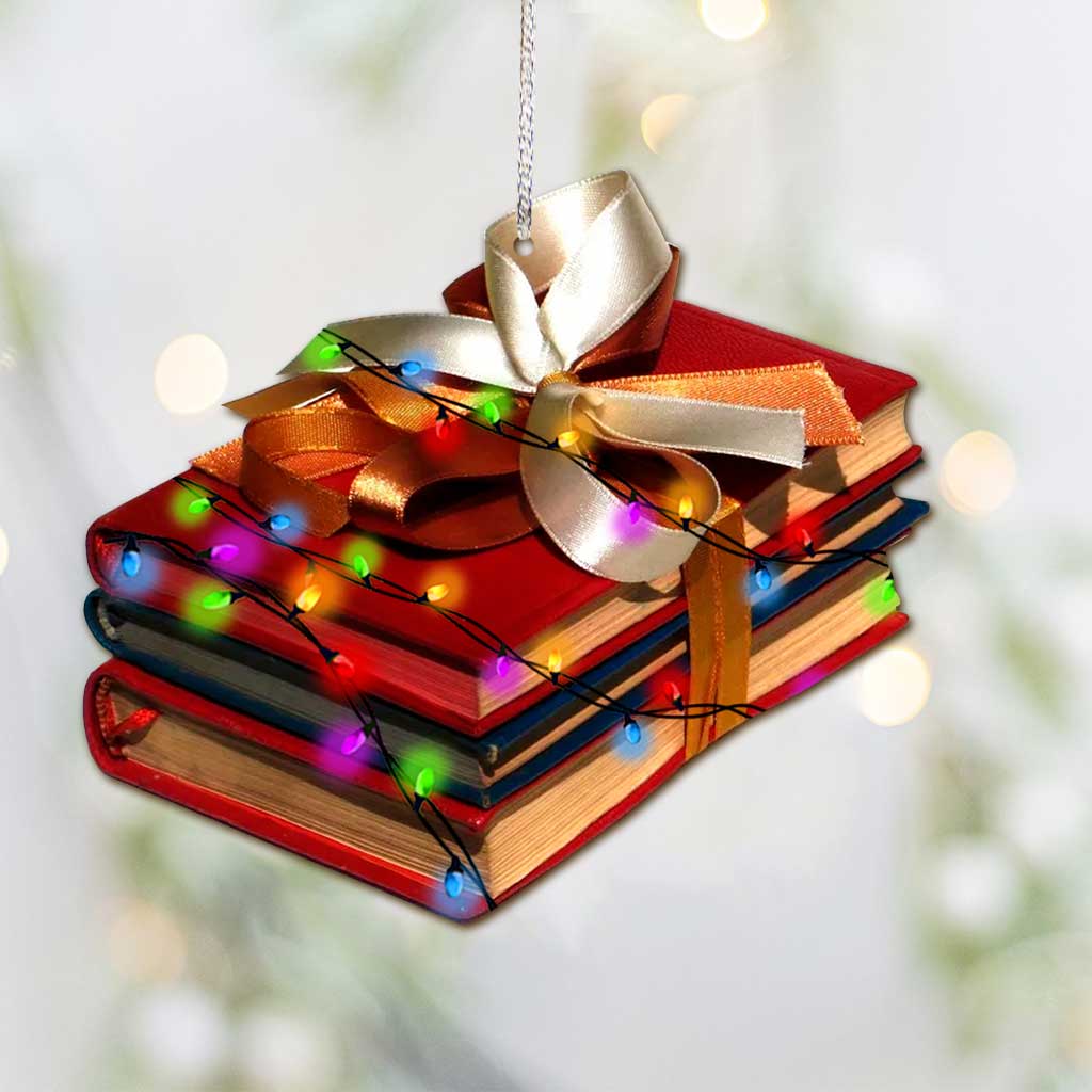 All I Want For Christmas - Christmas Book Ornament (Printed On Both Sides)