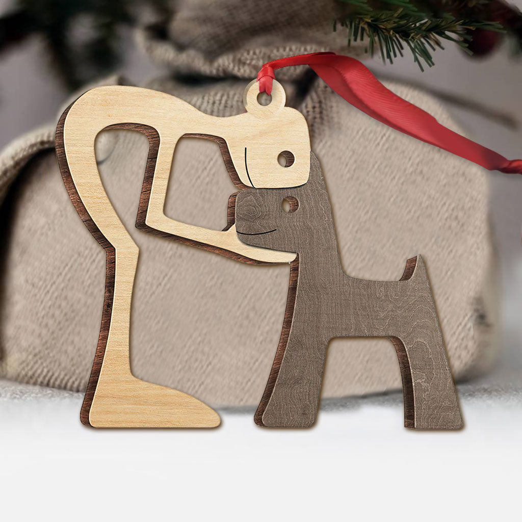 Mon adorable bébé à fourrure - Décoration de Noël pour chien (Imprimée des deux côtés)