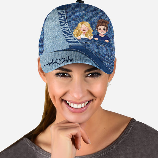 Meilleures amies pour toujours - Casquette classique personnalisée pour meilleures amies