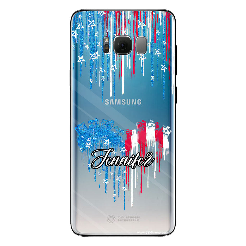 Passion pour la photographie - Coque de téléphone transparente personnalisée avec photo