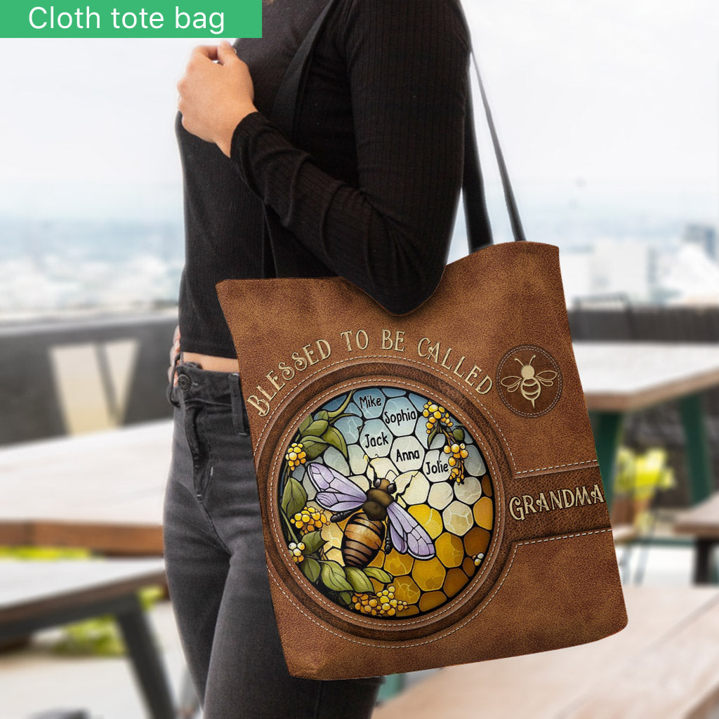 Quelle chance d'être appelée grand-mère/mamie/mémé... - Sac fourre-tout personnalisé pour grand-mère