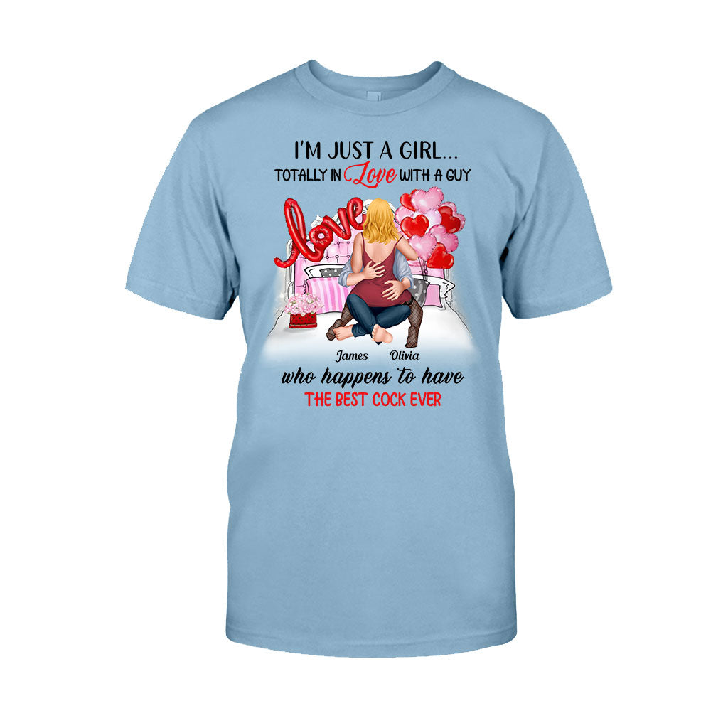 Je suis juste une fille amoureuse d'un garçon - T-shirt et sweat à capuche personnalisés pour couples