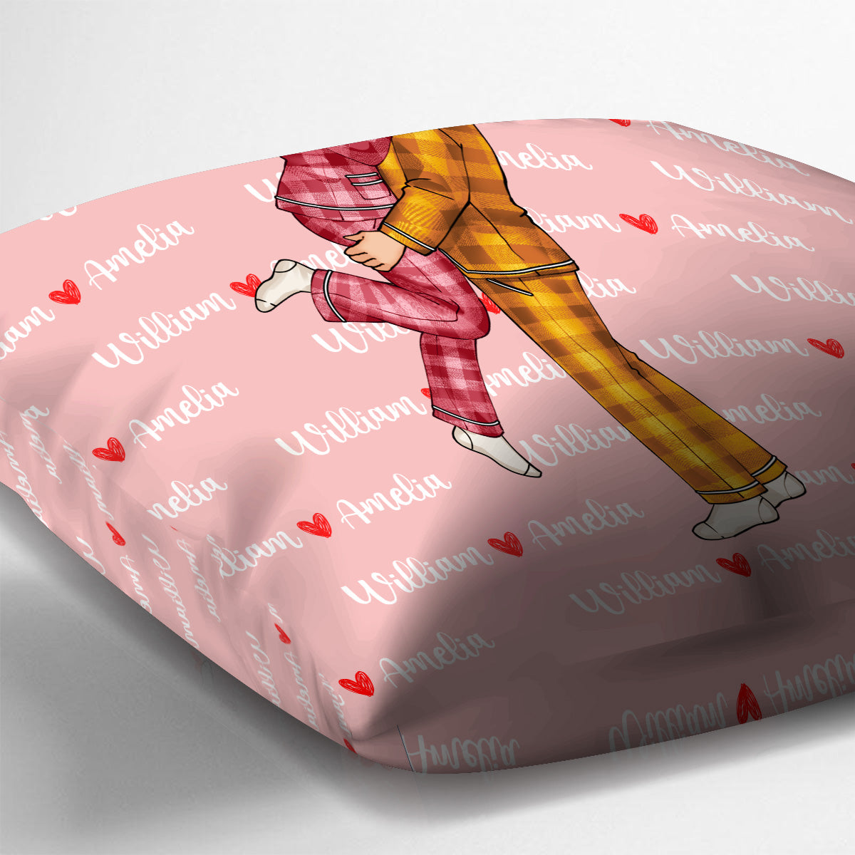 Je t'aimerai toujours - cadeau pour mari, femme, petite amie, petit ami - Coussin décoratif personnalisé