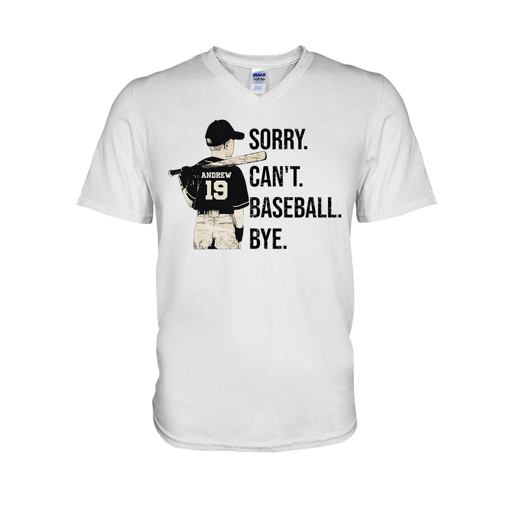 Désolé, je ne peux pas jouer au baseball. Au revoir ! - T-shirt et sweat à capuche personnalisés sur le thème du baseball