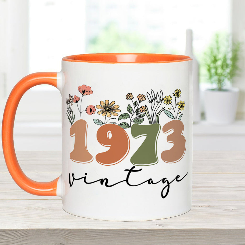 Mug vintage personnalisé pour anniversaire