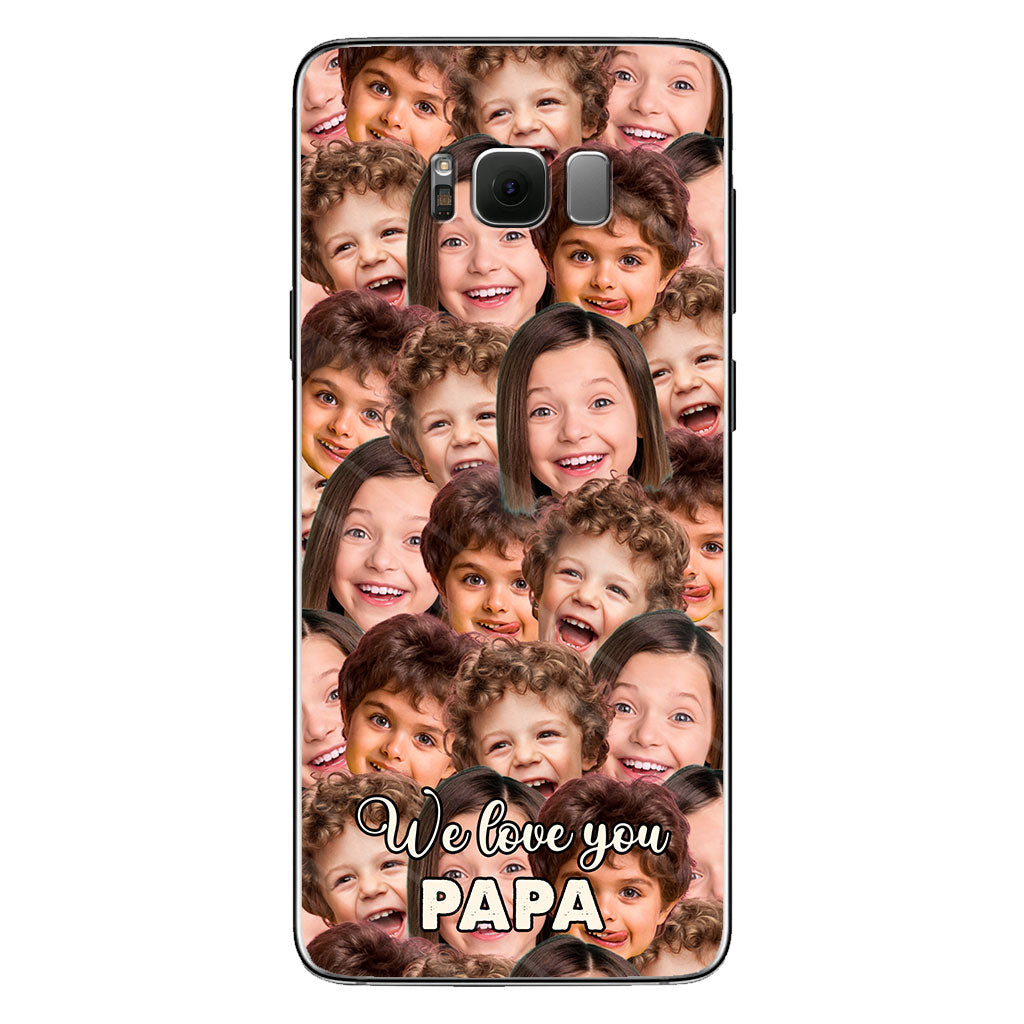 Je t'aime papa - Cadeau pour papa, grand-mère, grand-père, maman, oncle, tante, frère, sœur, fils, fille, petite-fille, petit-fils, mari, femme, petit ami, petite amie - Coque de téléphone personnalisée
