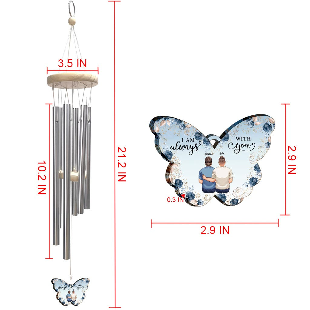 I'm Always With You - Personalized Memorial Wind Chime