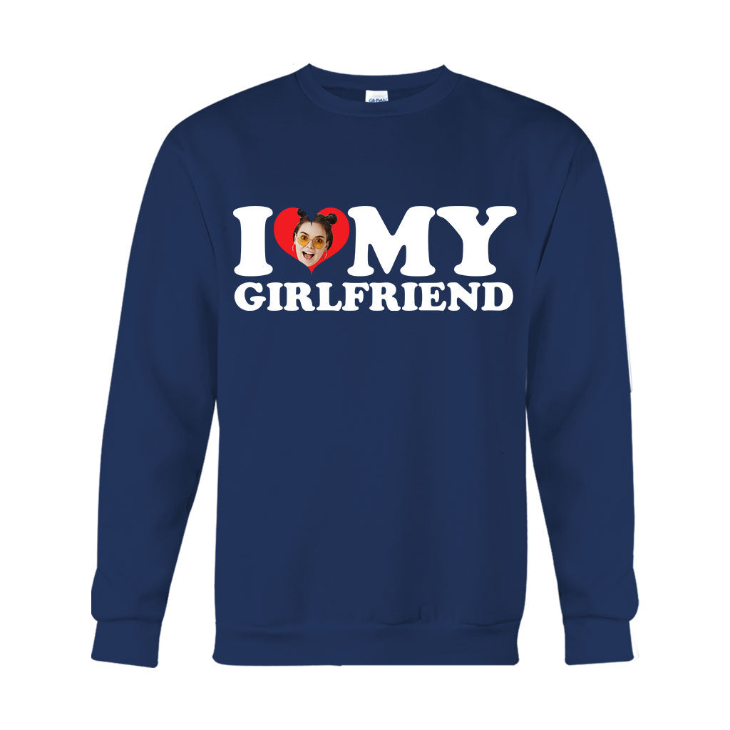 I Love My Hot Girlfriend/ Boyfriend/ Wife/ Husband - Personalized Couple T-shirt And Hoodie