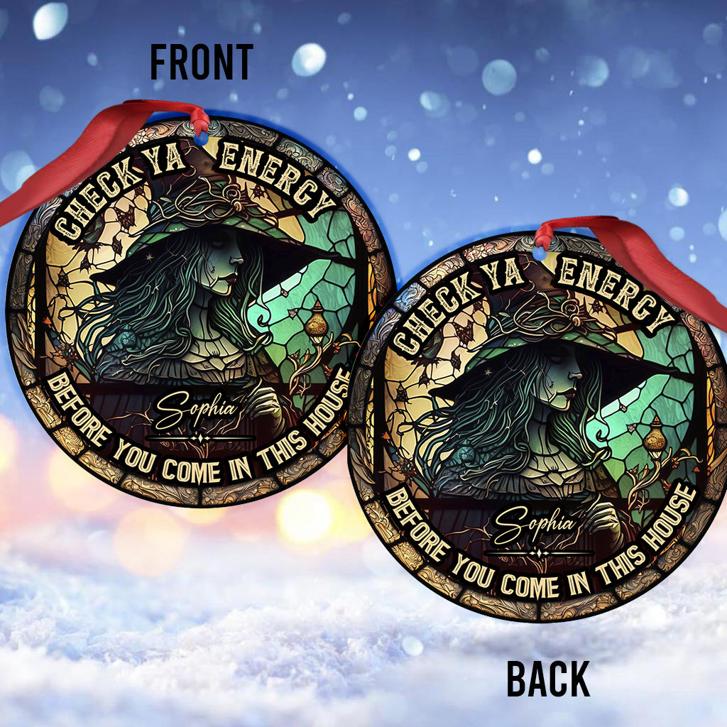 Check Ya Energy - Ornement de sorcière personnalisé