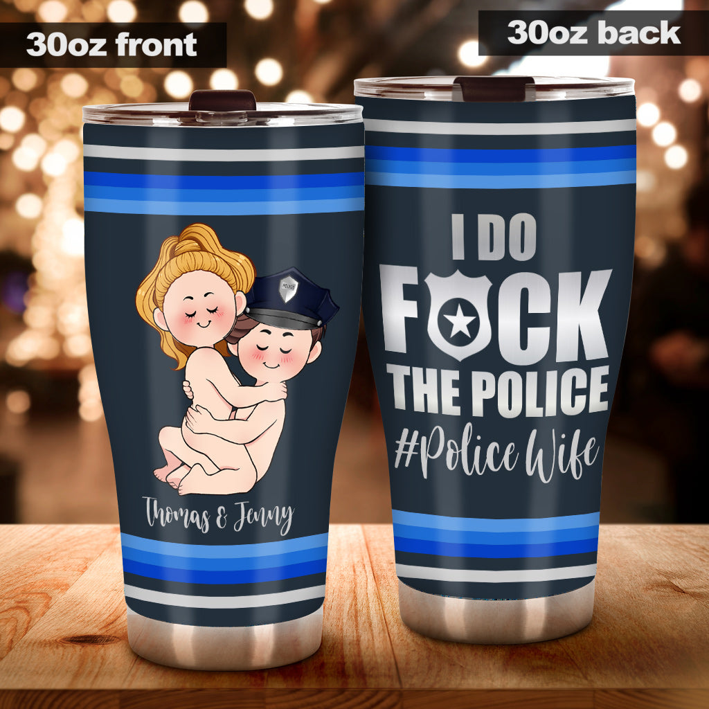 J'adore la police - Gobelet personnalisé pour couple