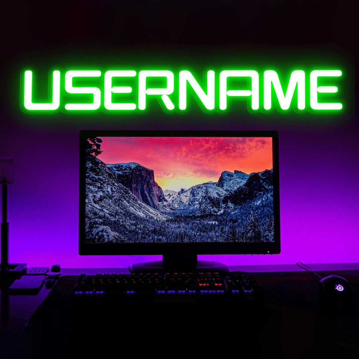 Salle de jeux vidéo - Enseigne lumineuse personnalisée pour jeux vidéo