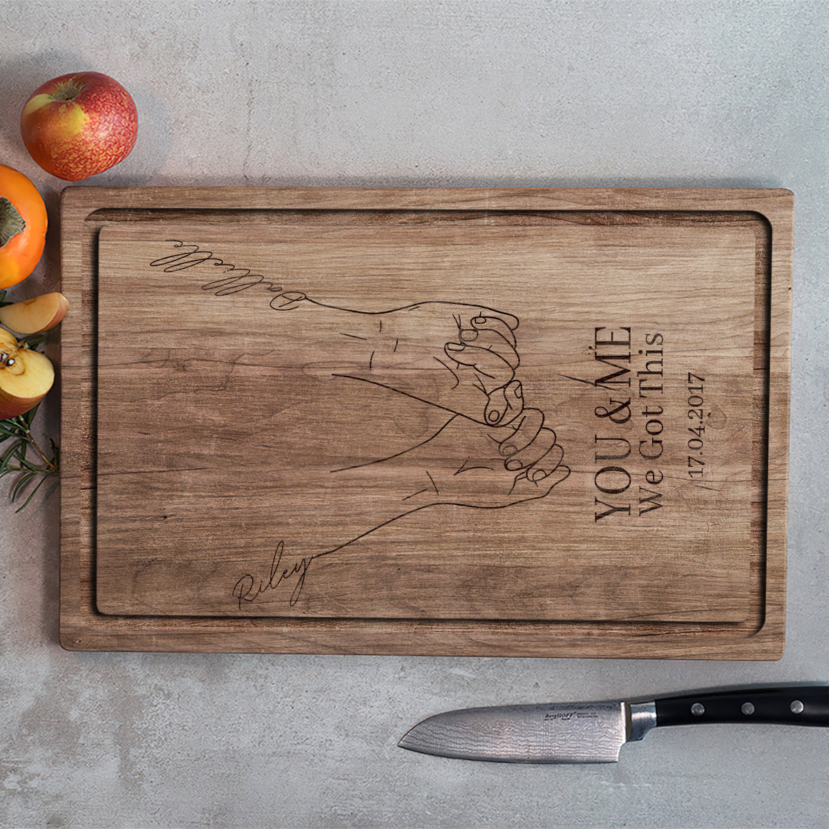 You & Me We Got This - Personalized Couple Cutting Board