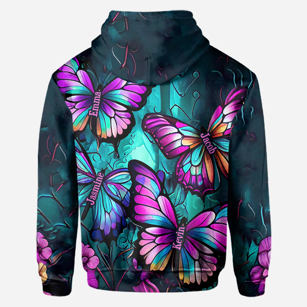 T-shirt personnalisé « Papillons de grand-mère »