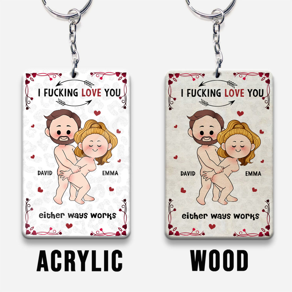 Favorite Song Scannable QR Code - Personalized Couple Keychain