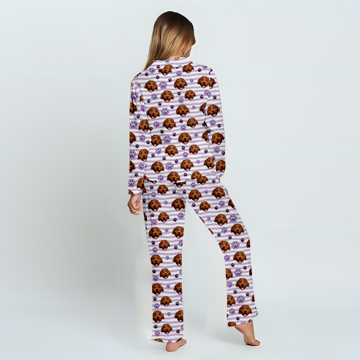 Ambiance maman de chien - Pyjamas à boutons personnalisés pour chien