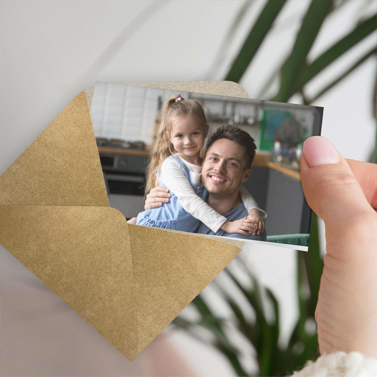 À mon papa - Cadeau pour papa, grand-mère, grand-père, maman, oncle, tante - Carte personnalisée à glisser dans un portefeuille
