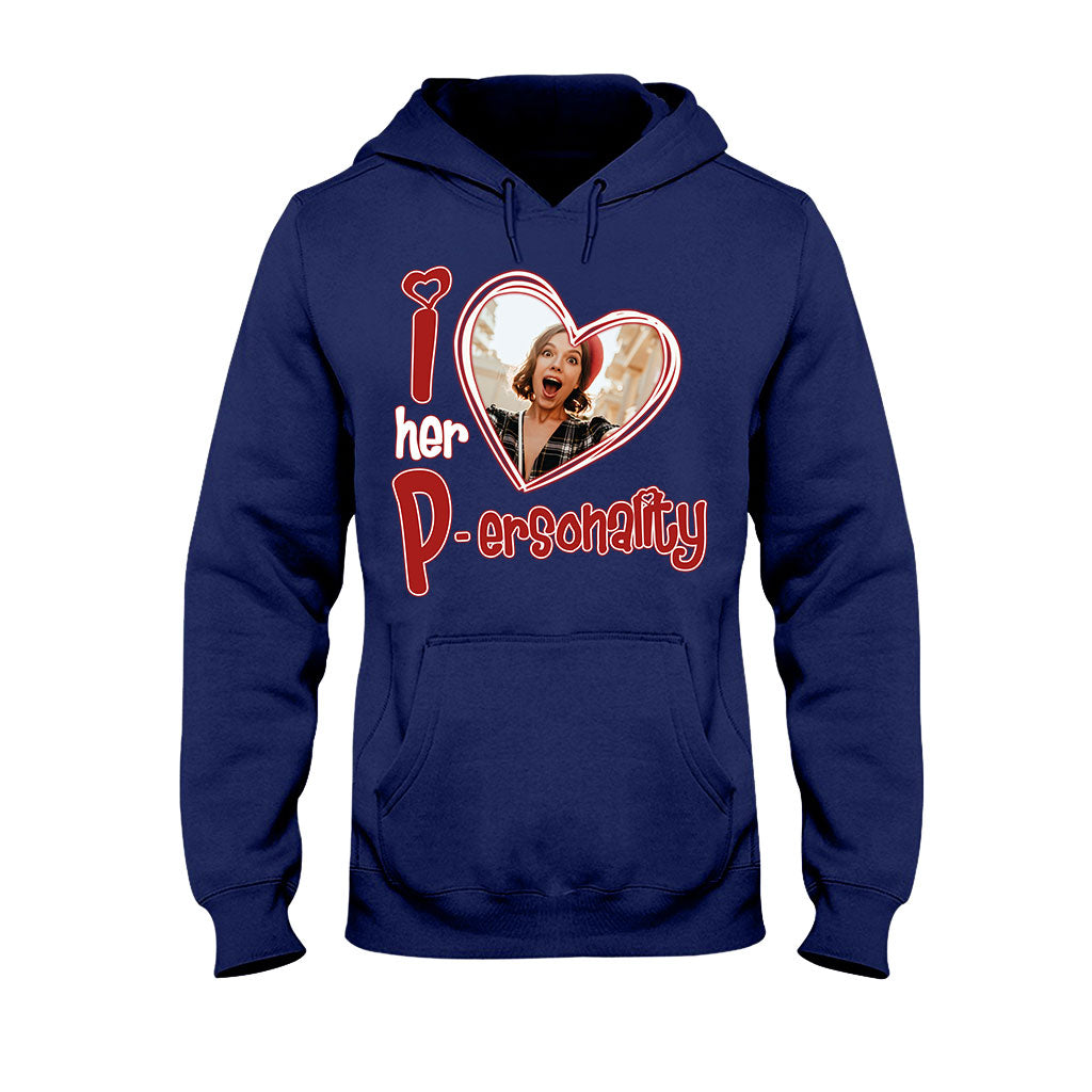 J'aime sa personnalité, j'aime son dévouement. Téléchargez une photo ! T-shirt et sweat à capuche personnalisés pour couple