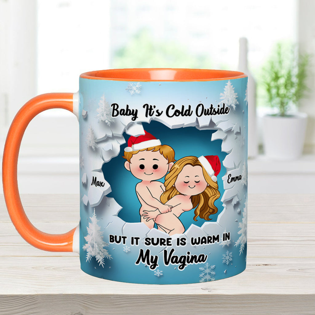 Baby It's Cold Outside - Personalized Couple Accent Mug