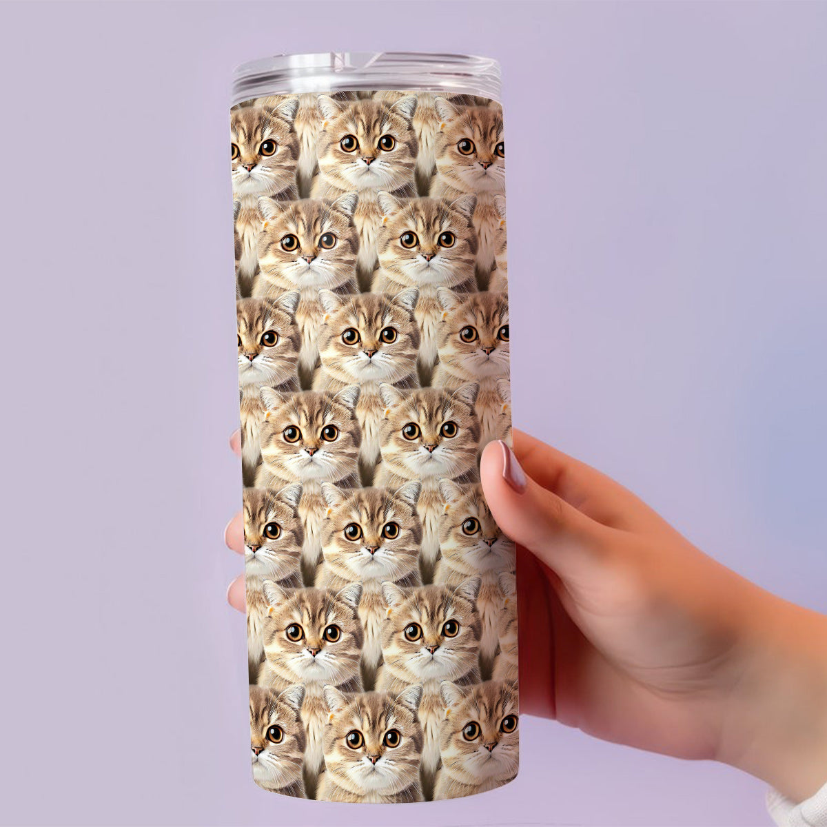 Gobelet isotherme personnalisé avec photo de chat ou de chien mignon - Cadeau idéal pour les amoureux des chats et des chiens