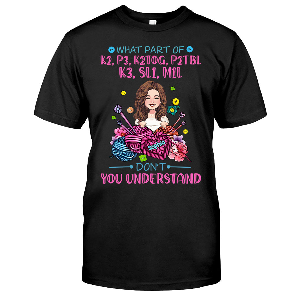 Tu ne comprends pas ? - T-shirt et sweat à capuche tricotés personnalisés