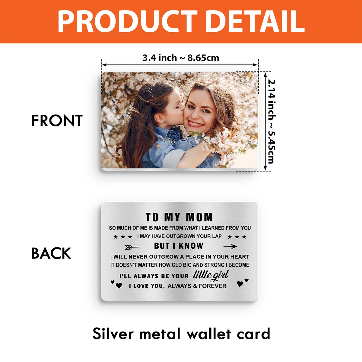 To My Dad - Gift for dad, grandma, grandpa, mom, uncle, aunt - Personalized Wallet Insert Card