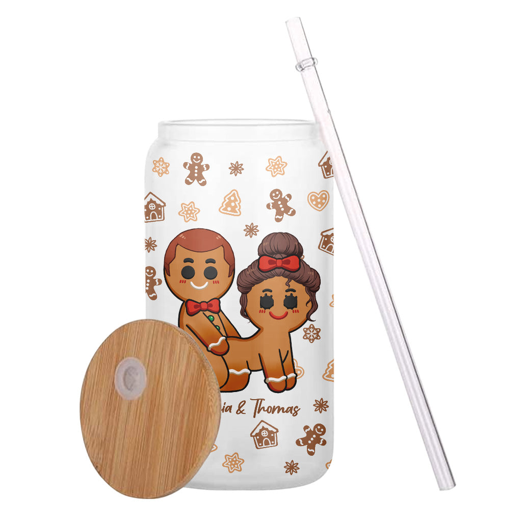 Tout ce qu'il me faut pour Noël - Verre à canette personnalisé pour couple