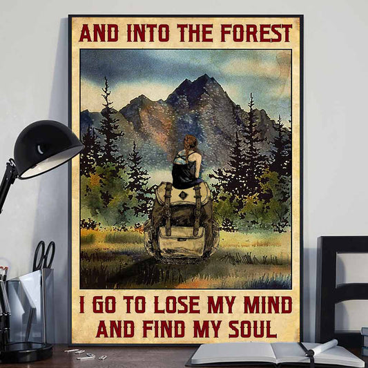 And Into The Forest I Go - Camping Poster