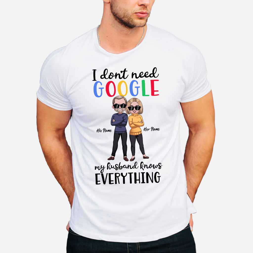 Je n'ai pas besoin de Google - T-shirt et sweat à capuche personnalisés pour couples