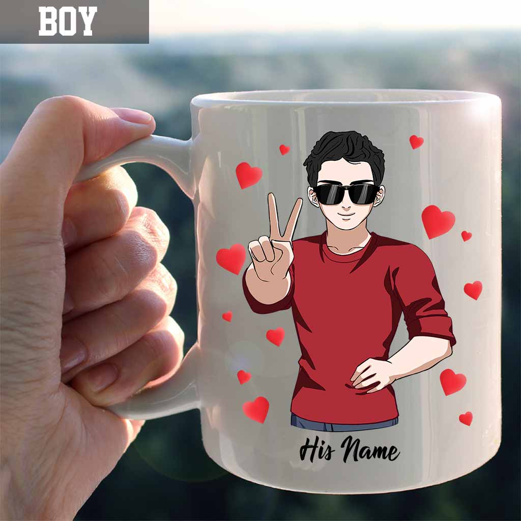 He Is My Favorite - Personalized Couple Mug