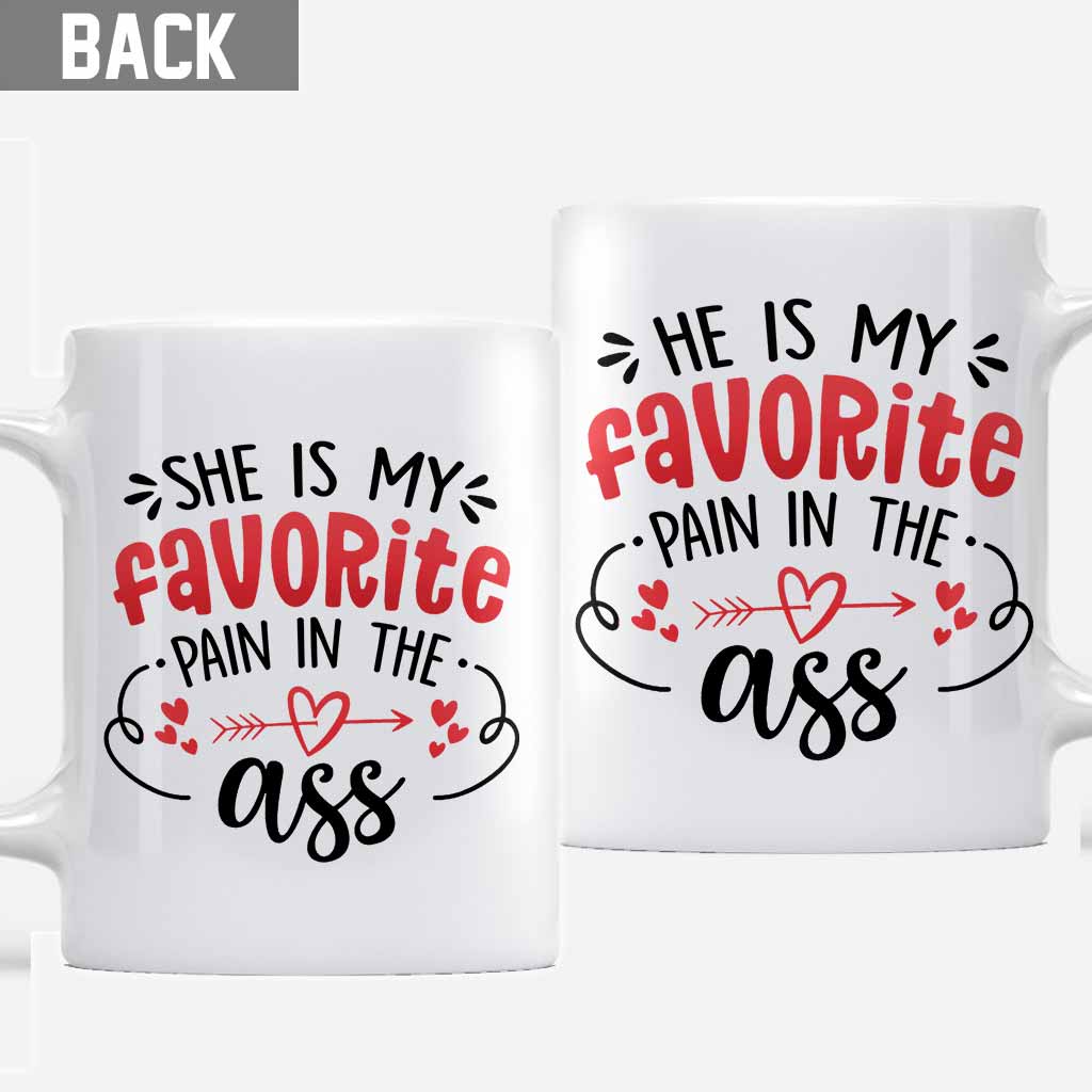 He Is My Favorite - Personalized Couple Mug