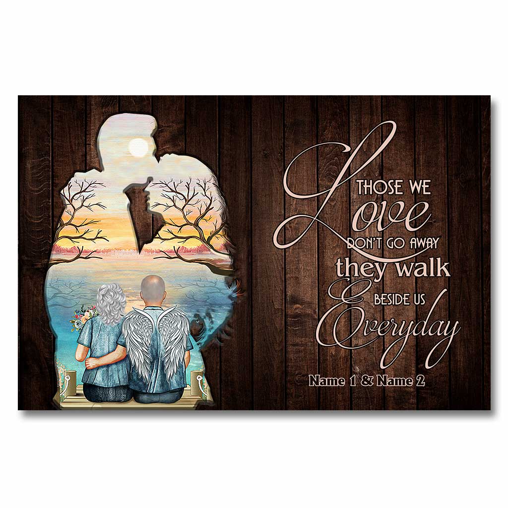 Those We Love Don't Go Away - Personalized Couple Poster