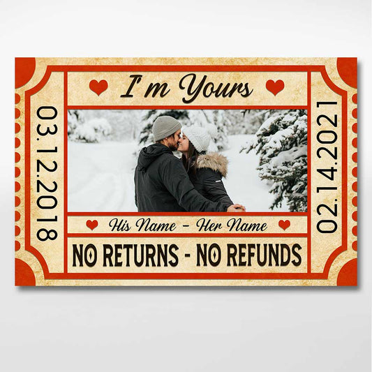 I'm Yours - Personalized Couple Poster
