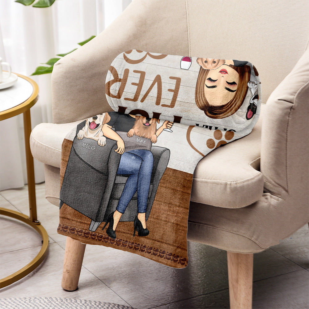 Best Dog Mom Ever - Personalized Blanket