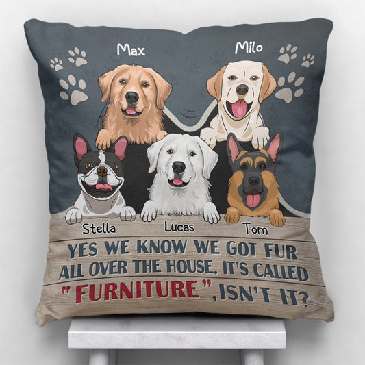 Oui, nous le savons - Coussin décoratif personnalisé pour chien