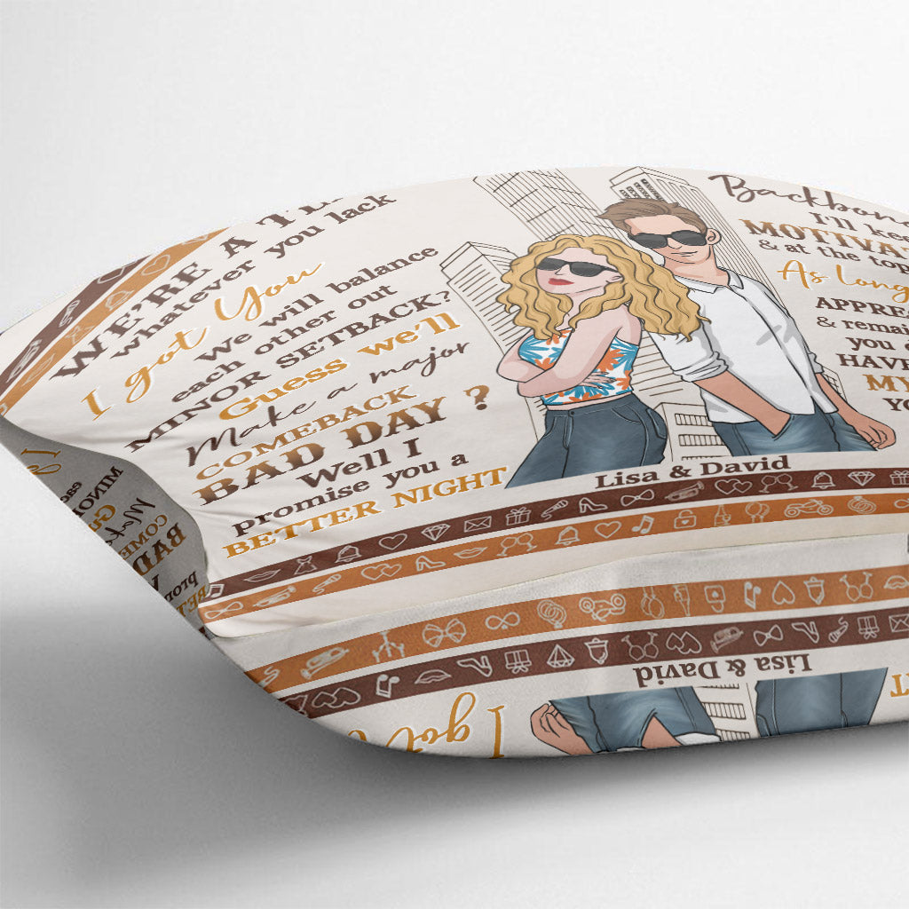 Nous sommes une équipe - Coussin décoratif personnalisé pour couples