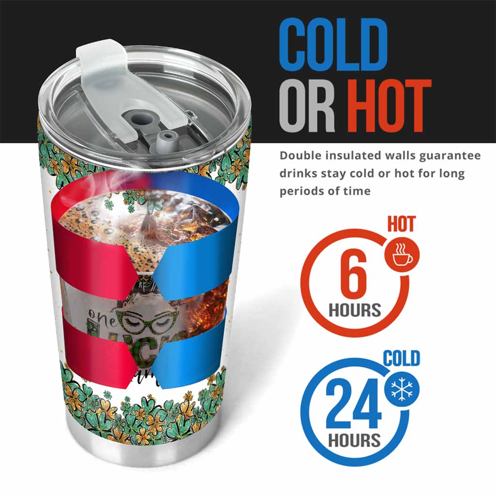 Une maman chanceuse - Gobelet personnalisé chat pour la Saint-Patrick